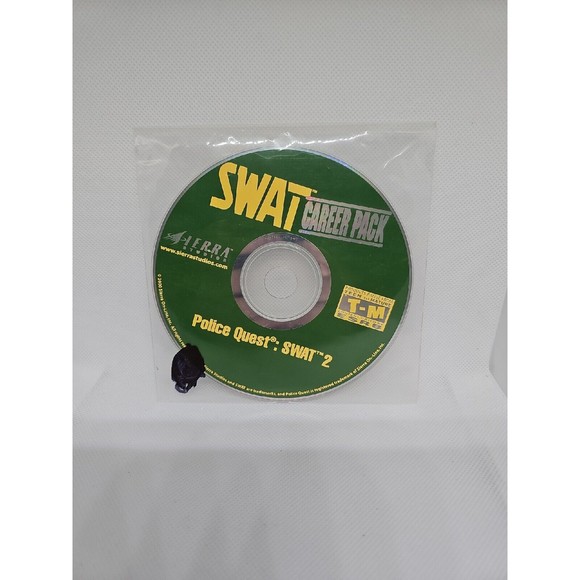 SWAT Career Pack - Police Quest: SWAT 2 Videogame (PC, Sierra, 2000)  Disc Only - Picture 3 of 3